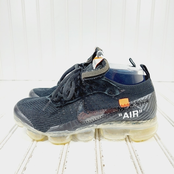 Nike Air Vapormax Off-White Black Lace Up Athleisure Running Sneakers E336
